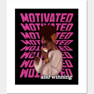 Motivated and Winning, Entrepreneur Gift Posters and Art